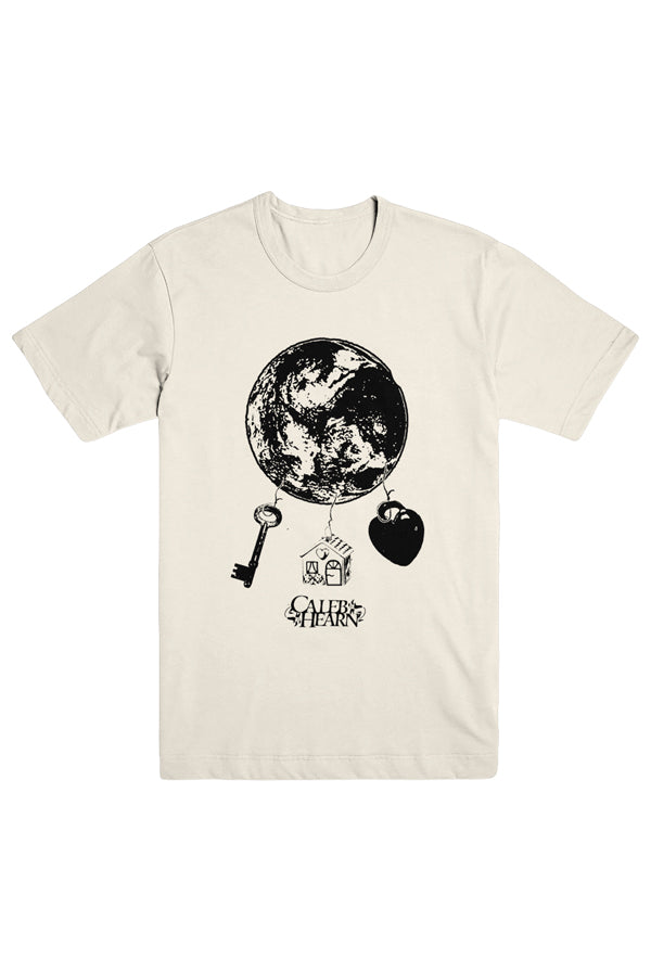World Key And Heart Tee (Ivory)